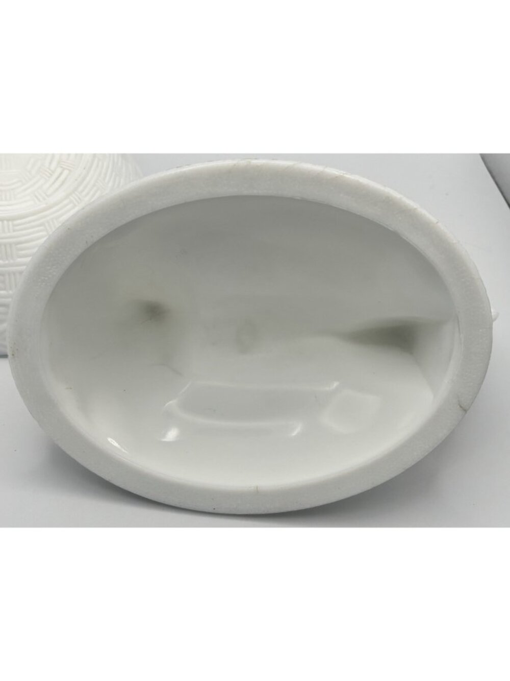 Vintage Milk Glass Hen on Nest 7” Split Tail Glass Eyes *Replacement Eye* - Picture 10 of 10